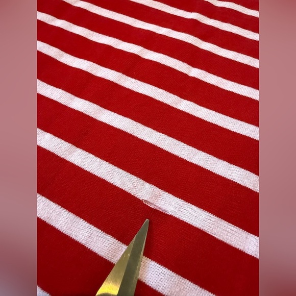 Disney Cruise Line Spirit Jersey Red White Glitter Sailor Striped Sz L NWT FLAW - Picture 14 of 14